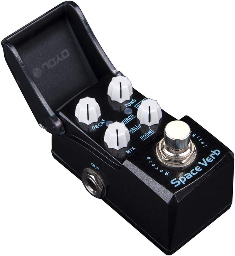 Digital Reverb Mini Pedal 4 Modes Reverb Pedal for Guitar Effect - True Bypass (Space Verb JF-317)