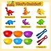 JOCHA Color Sorting and Counting Dinosaurs Toys for Toddlers 3 5 4 Years Old Preschool Matching Learning Educational Game Montessori Sensory Math Classification Activities Toys for Kids Boys Girls - Image 3