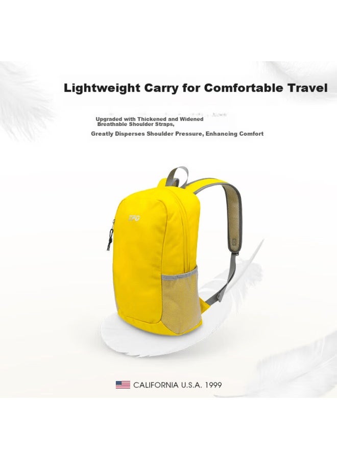 Tfo 5th Generation Kids Outdoor Backpack Sports Casual Lightweight Travel Bag 919 Yellow 15l - Image 2