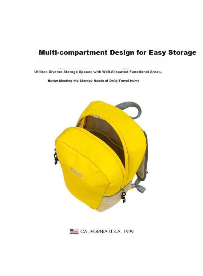 Tfo 5th Generation Kids Outdoor Backpack Sports Casual Lightweight Travel Bag 919 Yellow 15l - Image 5