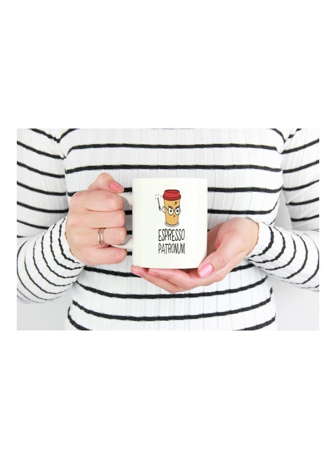 Phone Planet Harry Potter Spell Pun Print Coffee Mug White/Black/Yellow - Image 3