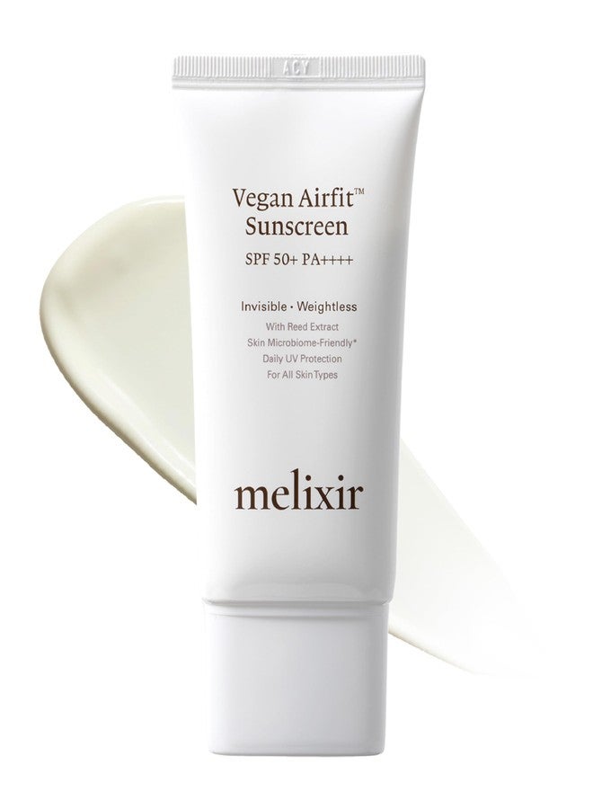Melixir Airfit Invisible™ Sunscreen SPF 50, Broad Spectrum Korean Rice Sunscreen for Face, Hyaluronic Acid, Moisturizing Daily Protection for Sensitive Skin, No White Cast, Waterproof (1.7fl.oz./50ml) - Image 1