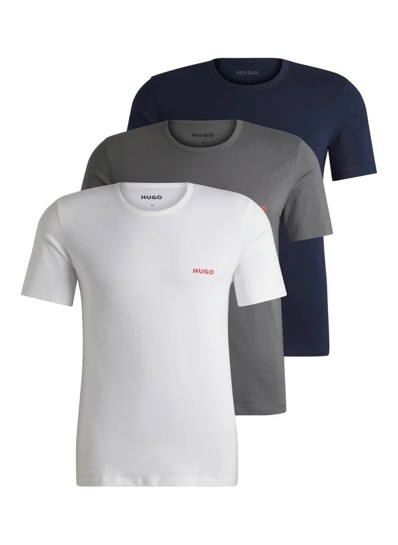 هوجو Three-pack of underwear T-shirts in cotton jersey