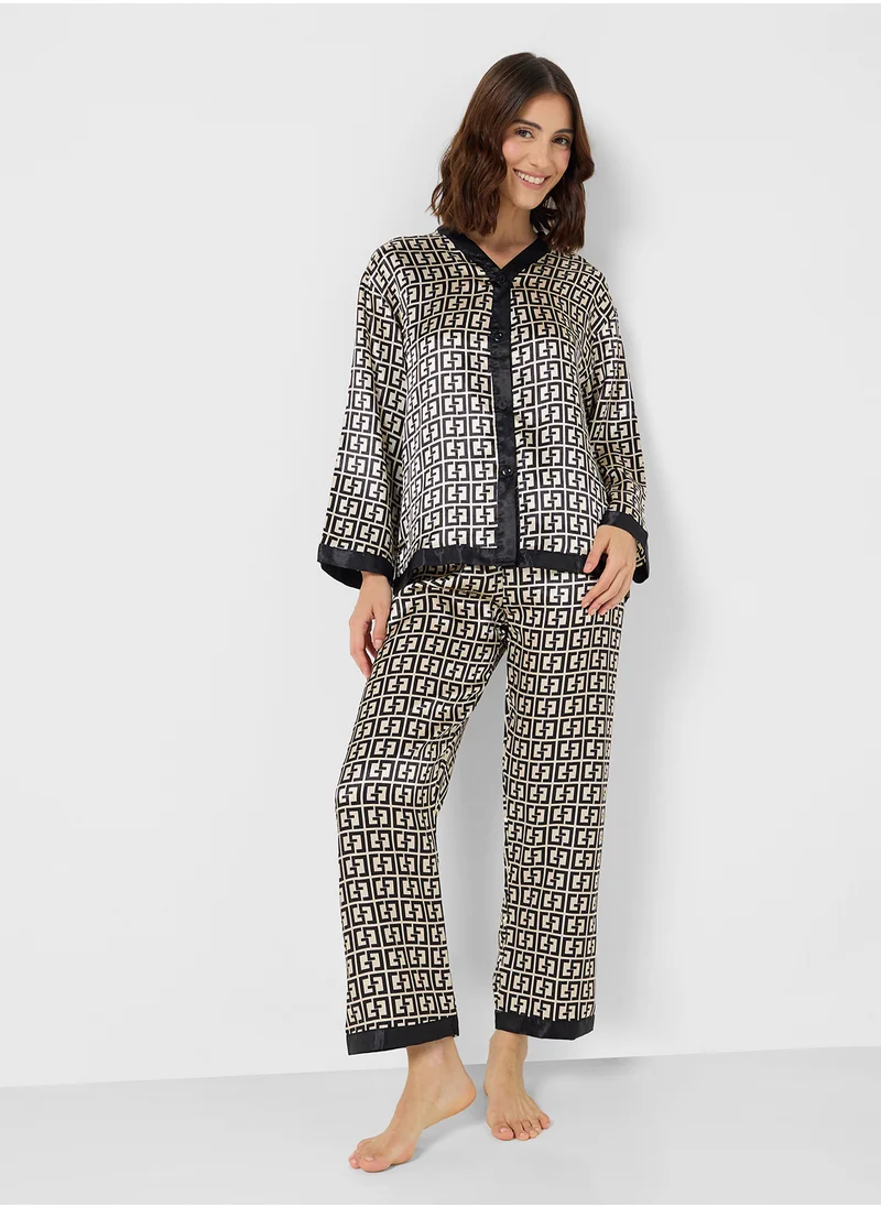 ELLA Printed Pyjama Pants Set