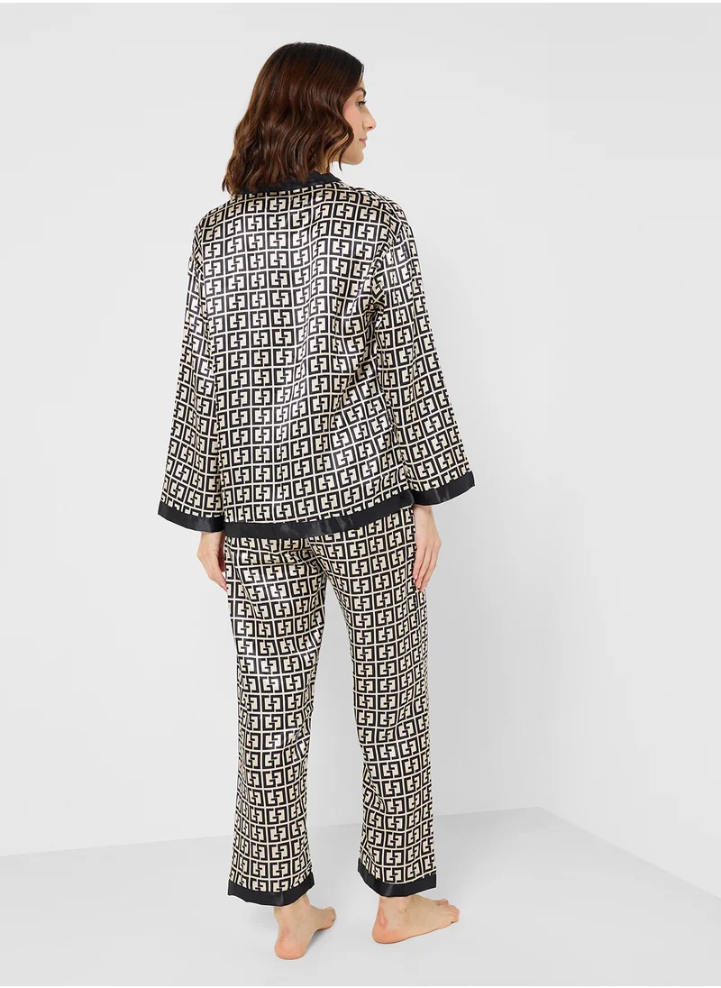 ELLA Printed Pyjama Pants Set