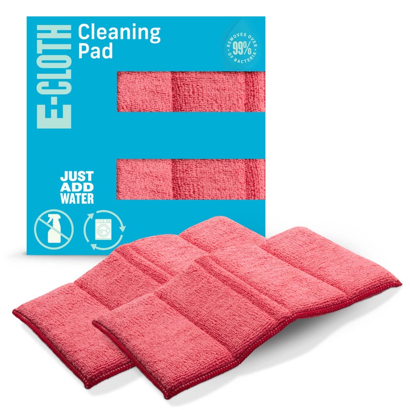 e-cloth ECloth Cleaning Pad Premium Microfiber Cleaning Cloth Perfect Dish Bathtub Shower and Barthroom Scrubber Washable and Reusable 100 Wash Guarantee 2 Pack 