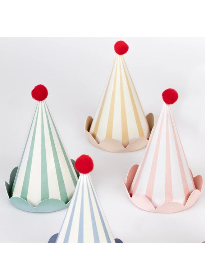 ميري ميري قبعات حفلات مخططة بألوان الباستيل - Image 2