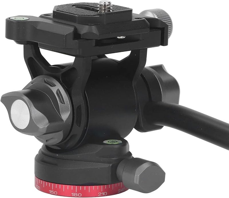 Aluminum Panoramic Tripod Head 360 Degree Fluid Video Head With Adjustable Handle - Image 4