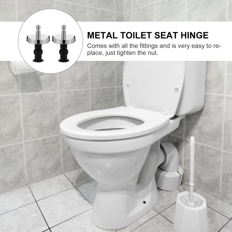 🚽 طقم مفصلات متينة بديلة لمقاعد المرحاض القياسية سهلة التركيب - Image 5