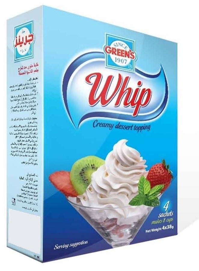 GREEN'S Creamy Dessert Topping Whip 38G X 4