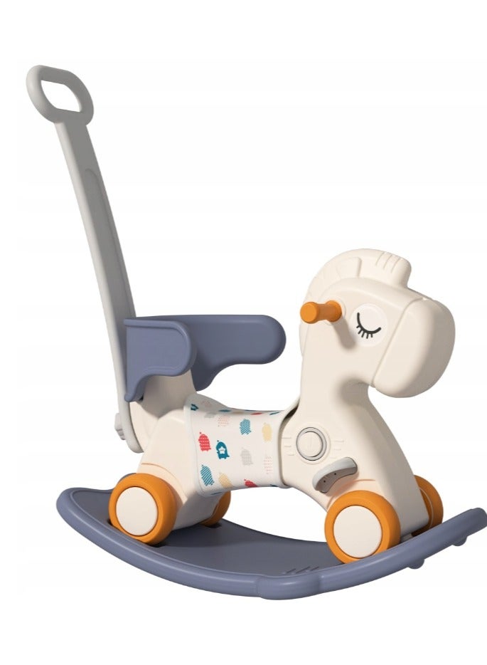 Three-in-one rocking horse for young children, rocking horse, rocking toy with a detachable balance board and footrest  - Image 1