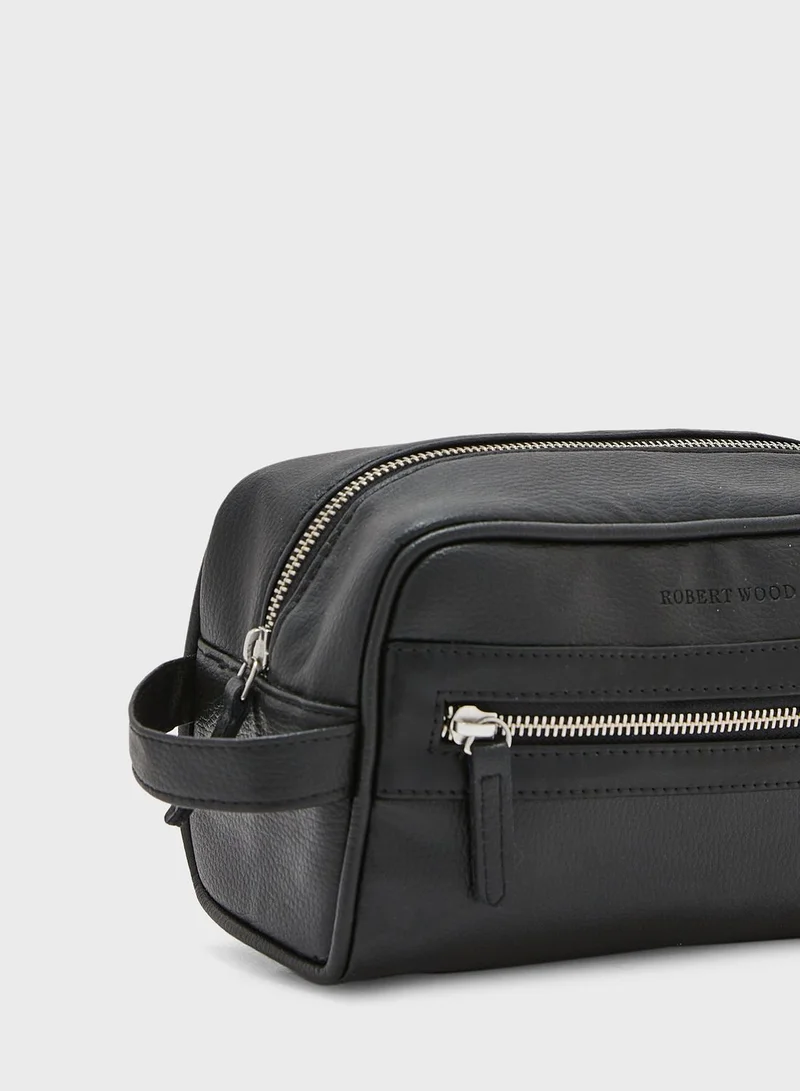 Robert Wood Travel Toiletry Bag