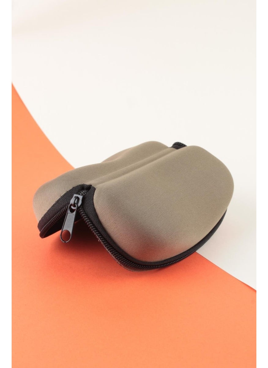 By Marine Zippered Glasses Case Khaki  - Image 2
