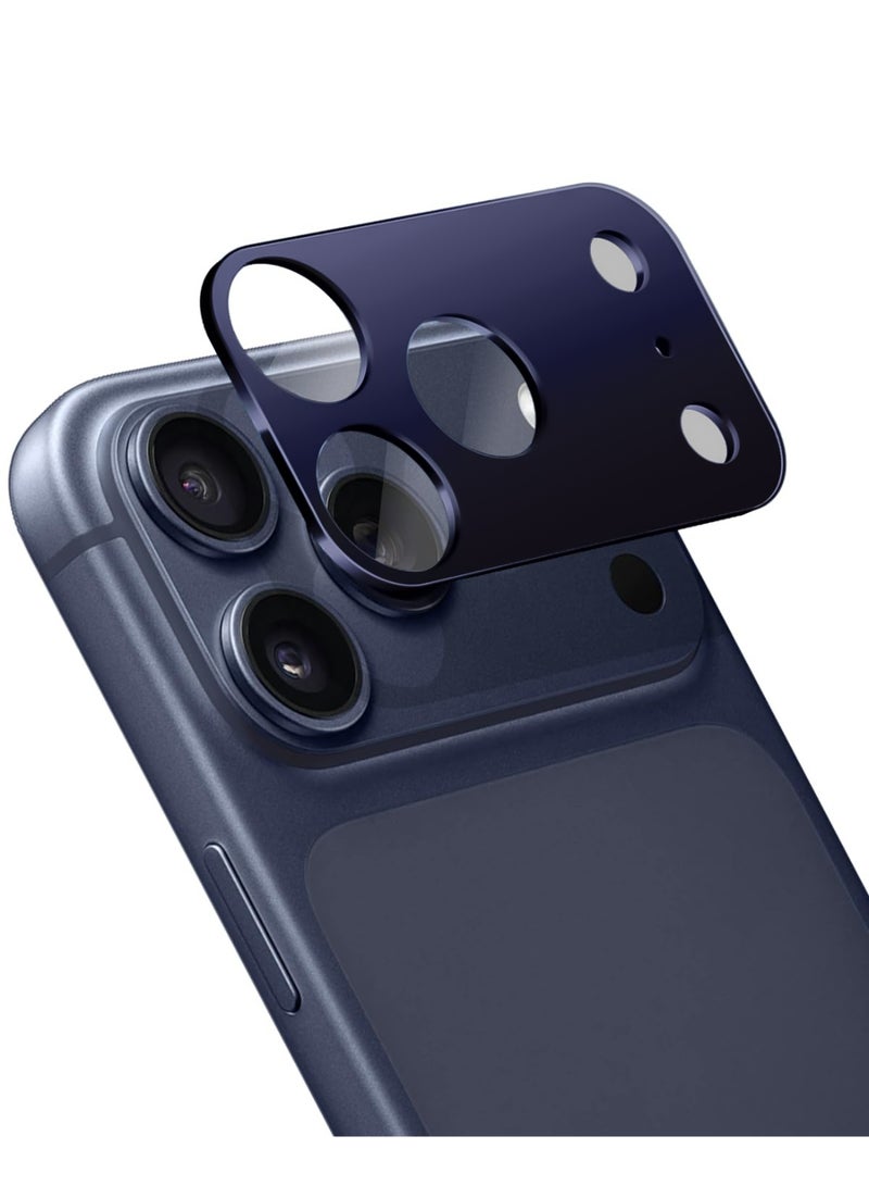 Camera Lens Protector Not Easy to Break Strong Adsorption Case Friendly Tempered Glass Rear Camera Screen Cover For Iphone 17 Pro Max (Blue)