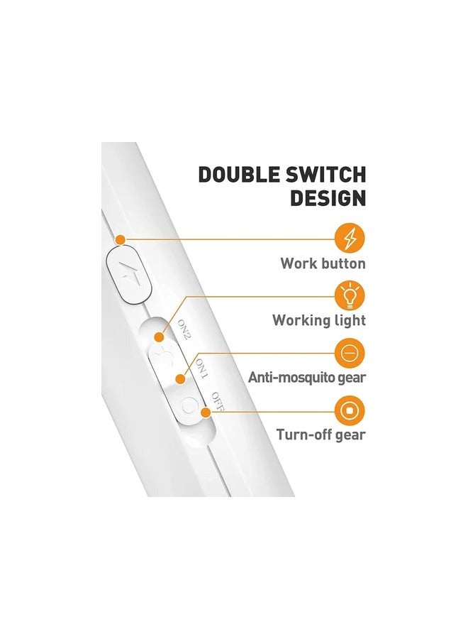 عام Smart Bug Zapper, Electric Fly Swatter  Lamp, USB Rechargeable,3-Layer Safety Mesh - Image 4