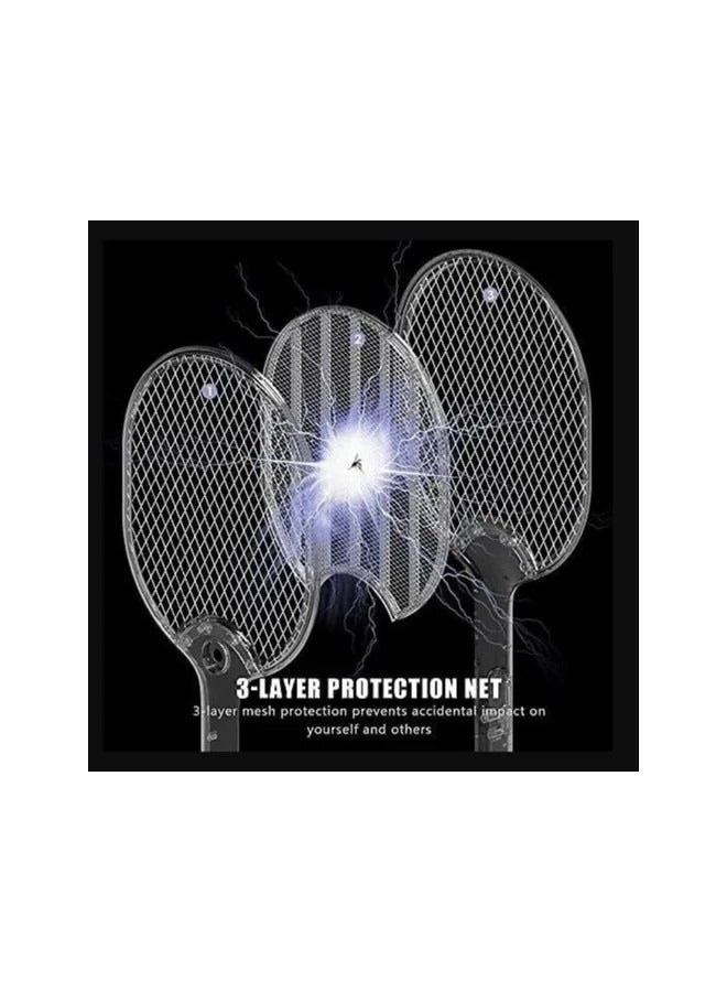عام Smart Bug Zapper, Electric Fly Swatter  Lamp, USB Rechargeable,3-Layer Safety Mesh - Image 3