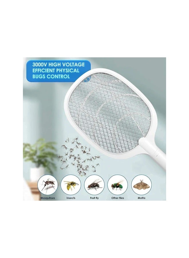 عام Smart Bug Zapper, Electric Fly Swatter  Lamp, USB Rechargeable,3-Layer Safety Mesh - Image 5