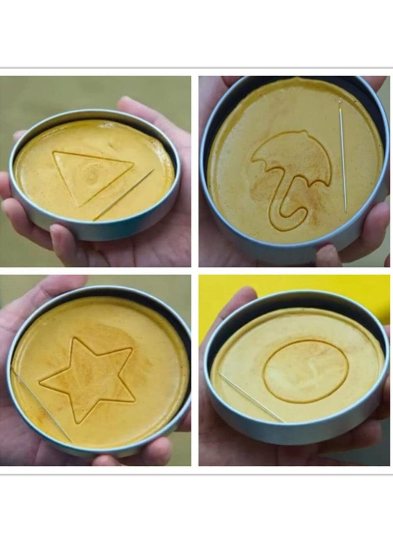 Bukela Squid Game Inspired Dalgona Candy Kit - 5-Piece Stainless Steel Cookie Cutters Set with Airtight Storage Tin (Umbrella/Star/Circle/Triangle) - Image 2