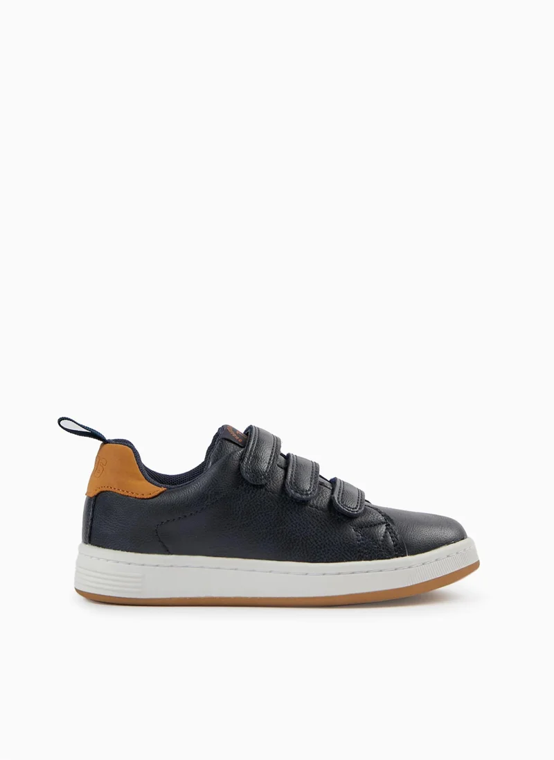 Zippy Trainers for Boys 'ZY 1996', Dark Blue/Camel