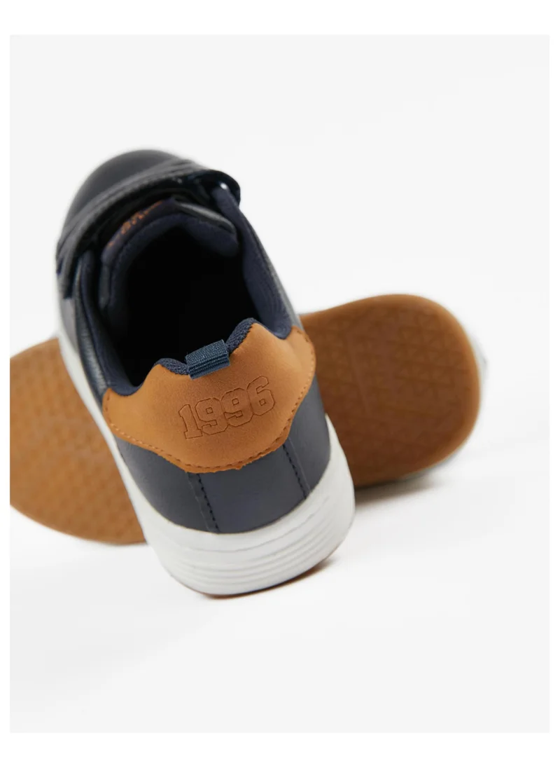 Zippy Trainers for Boys 'ZY 1996', Dark Blue/Camel