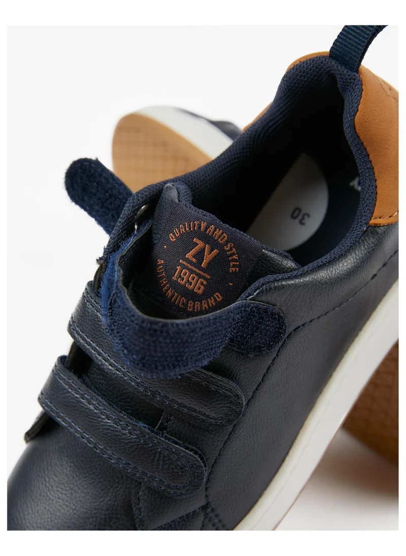 Zippy Trainers for Boys 'ZY 1996', Dark Blue/Camel