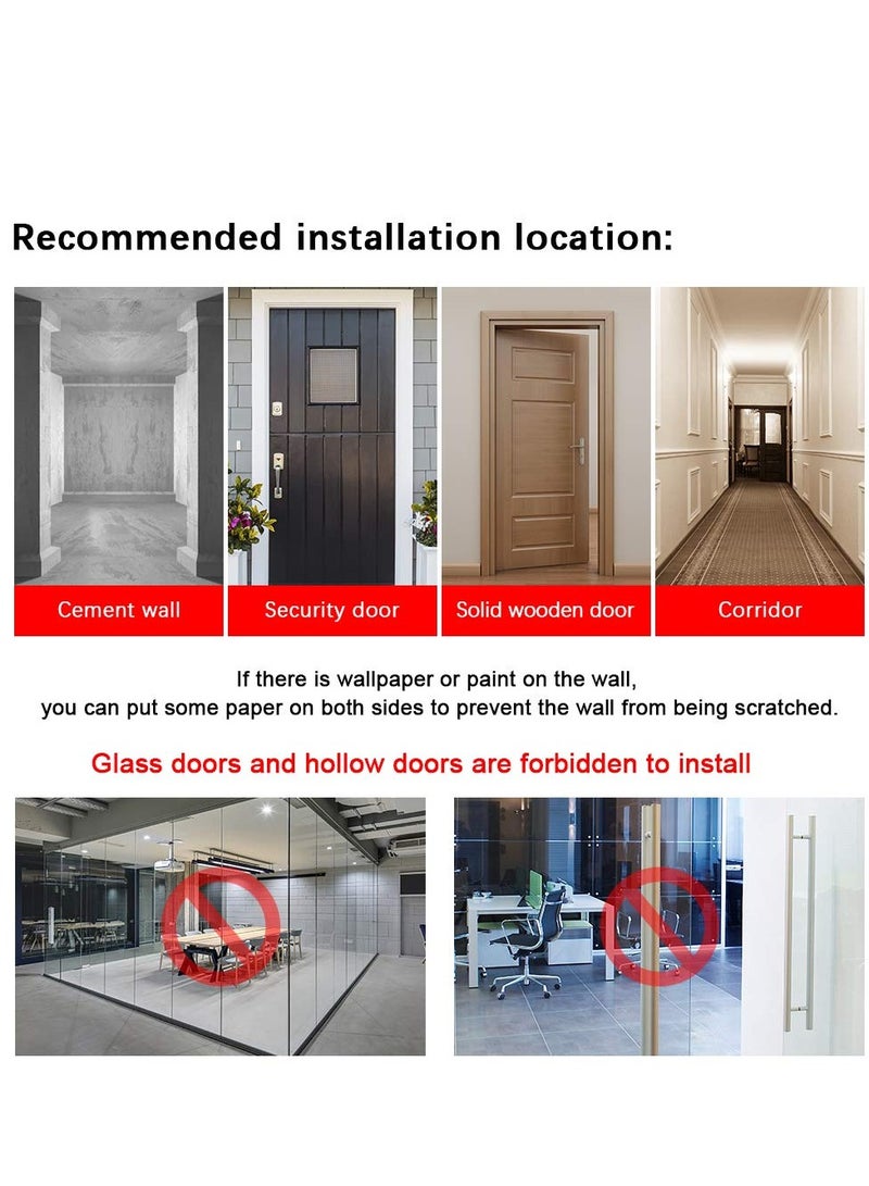 XiuWoo No Screw pull-up equipment, Door pull-up equipment for Home Gym Adjustable on 29"-38" Wide Doors with Large Non-Slip Mat and Safety Lock, Max Support 800lbs - Image 4