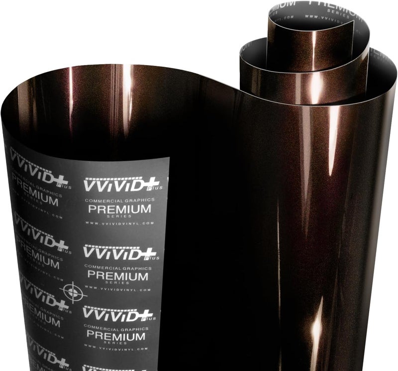 VViViD + Ultra Gloss Shadow Metallic Amber Vinyl Car Wrap (3ft x 5ft) - Image 1