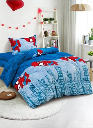 3 Pieces Kids Winter Comforter Set Single Size 170x220Cm Printed Bedding Set Includs Comforter, Fitted Sheet and Pillow Shams Multicolour - pzsku/ZCC393160BDC90FC7D84CZ/45/_/1731564021/6911d8d9-7cb0-4ead-a3b0-e53bfbe407aa