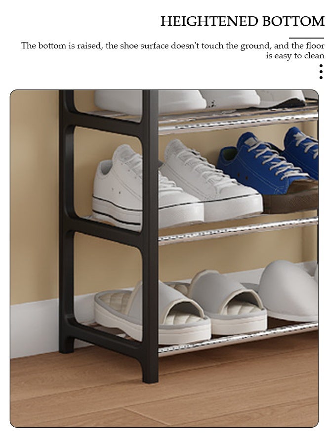 DUNISO 5 Tier Shoe Rack,Shoe Organizer, Space-Saving Boots Storage Shelf, Free Standing Shoe Storage Organizer, Shoe Tower for Closet Bedroom, Entryway ,Hallway Closet, Garage, Cloakroom - Image 3