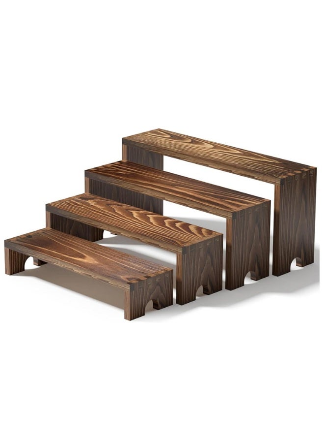 كبيرة خشبية طبقات رايزر عرض يقف لأحداث البائع,منظم العطور القابل للتراكم كولونيا وقف للرجال والنساء,كعكة كعكة خشبية الحلوى وقف,مجموعة عرض طاولة الحلوى الخشبية,عرض الغذاء رايزر للحزب(12-11.2-10.4-9.6IN) - Image 1