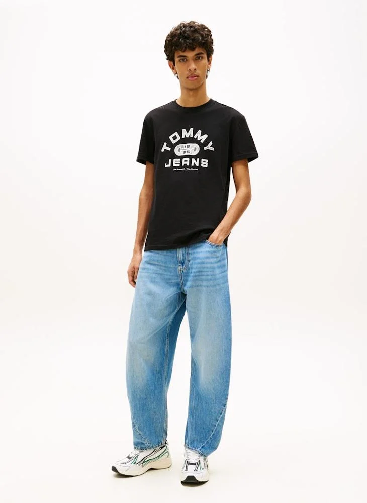 TOMMY JEANS  Graphic Crew Neck Jersey T-Shirt for Men | Best Price UAE