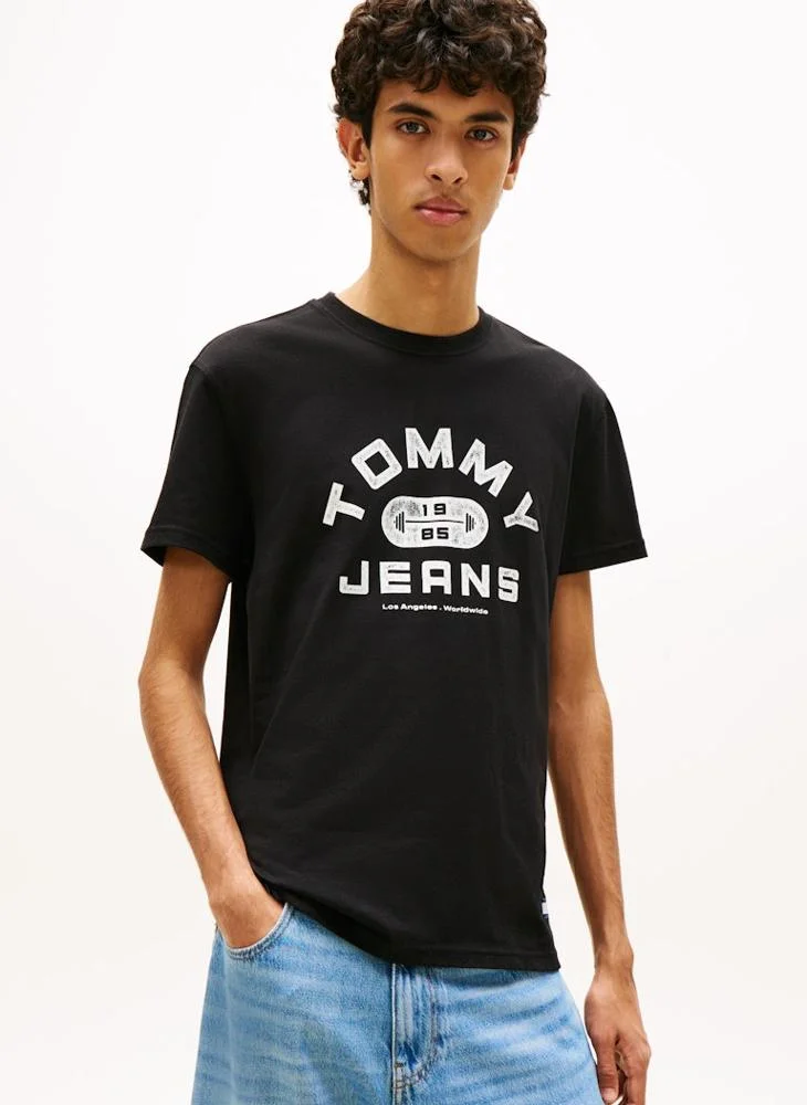 Graphic Crew Neck Jersey T-Shirt