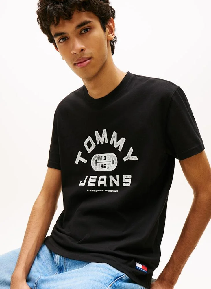 TOMMY JEANS  Graphic Crew Neck Jersey T-Shirt for Men | Best Price UAE