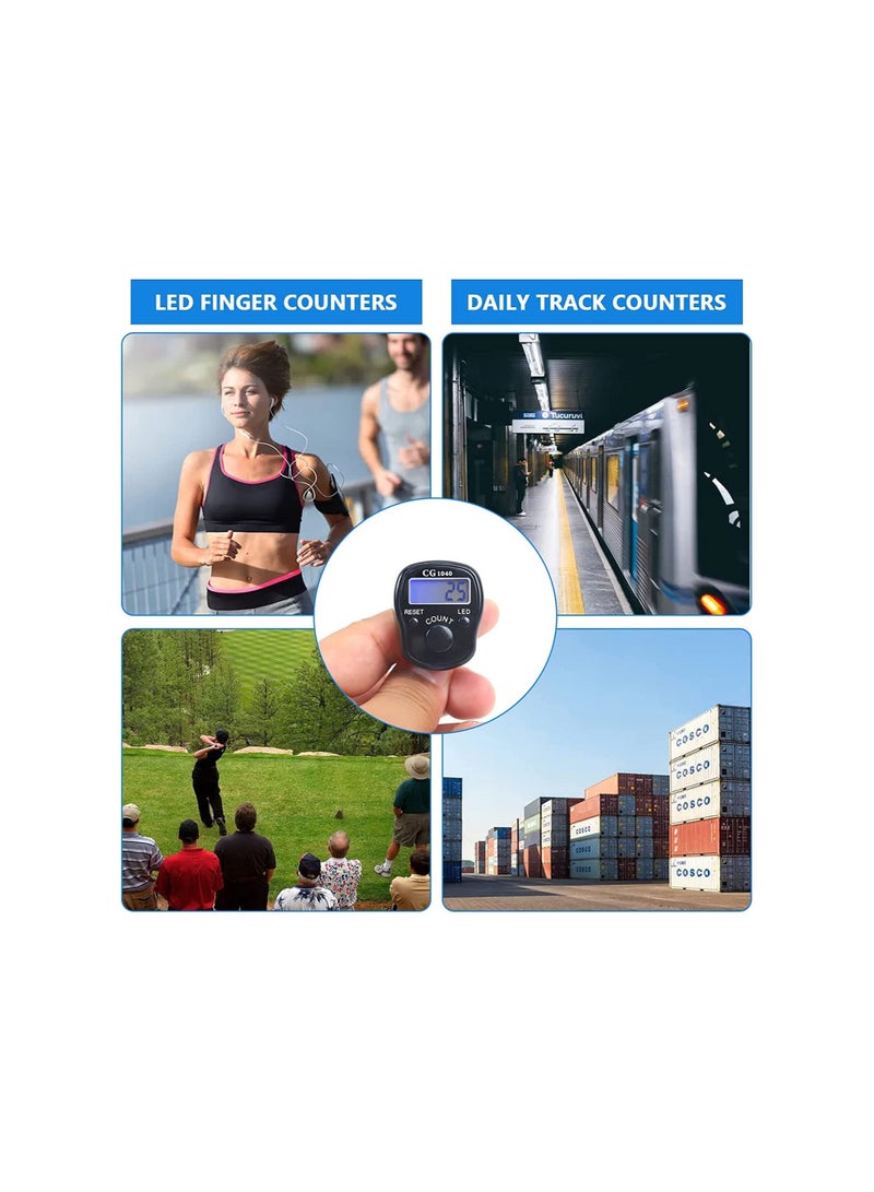 DeloPik Finger Counter Digital LED Electronic Handheld Tally Counter Clicker with Case - Image 5