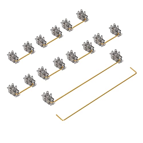 ZugGear DUROCK Smokey Plate Mount Stabilizer with Gold-Plated Wires Compatible with Cherry MX Plate Stabilizers (DUROCK Smokey Plate Stabs 100% Kit) - Image 3