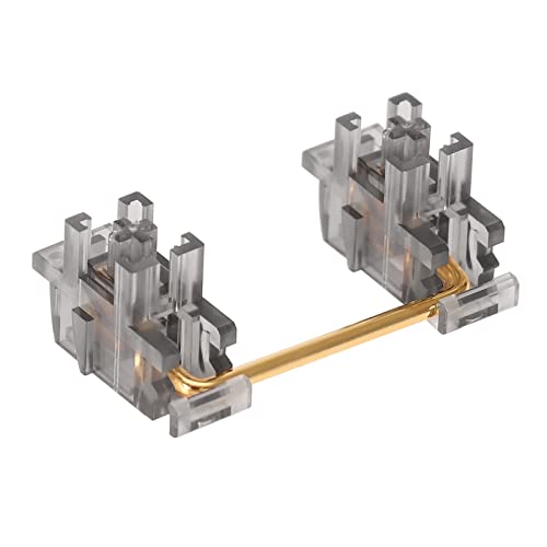 ZugGear DUROCK Smokey Plate Mount Stabilizer with Gold-Plated Wires Compatible with Cherry MX Plate Stabilizers (DUROCK Smokey Plate Stabs 100% Kit) - Image 2
