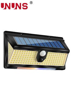 UNUNS LED Home Lighting Uplights,Solar Lights Outdoor,3 Modes Motion Sensor Security Garden Lights,IP65 Waterproof Porch Lamps,Wireless Solar Wall Lights For Front Door/Yard/Garage/Patio/Deck  - Image 1