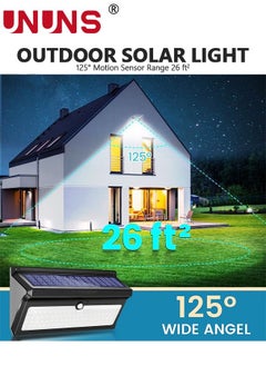 UNUNS LED Home Lighting Uplights,Solar Lights Outdoor,3 Modes Motion Sensor Security Garden Lights,IP65 Waterproof Porch Lamps,Wireless Solar Wall Lights For Front Door/Yard/Garage/Patio/Deck  - Image 3