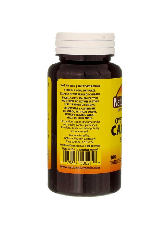 Nature's Blend - Oyster Shell Calcium 500 Mg 100 Tabs (1683) - Image 1