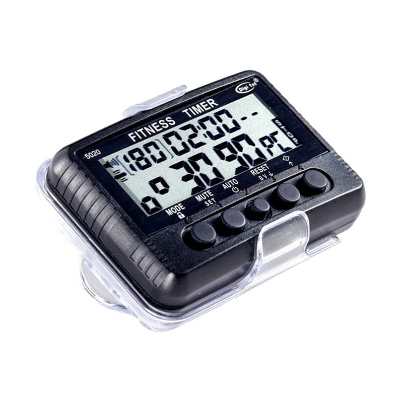 Digi 1st T-5020 Fitness Interval Timer, Multi-Functional Training Timer with Pacer Black - Image 2