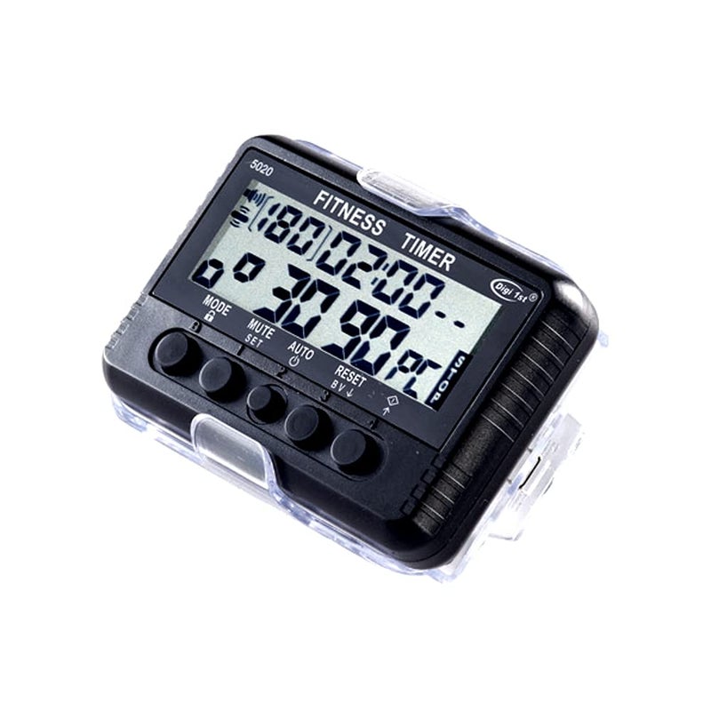 Digi 1st T-5020 Fitness Interval Timer, Multi-Functional Training Timer with Pacer Black - Image 3
