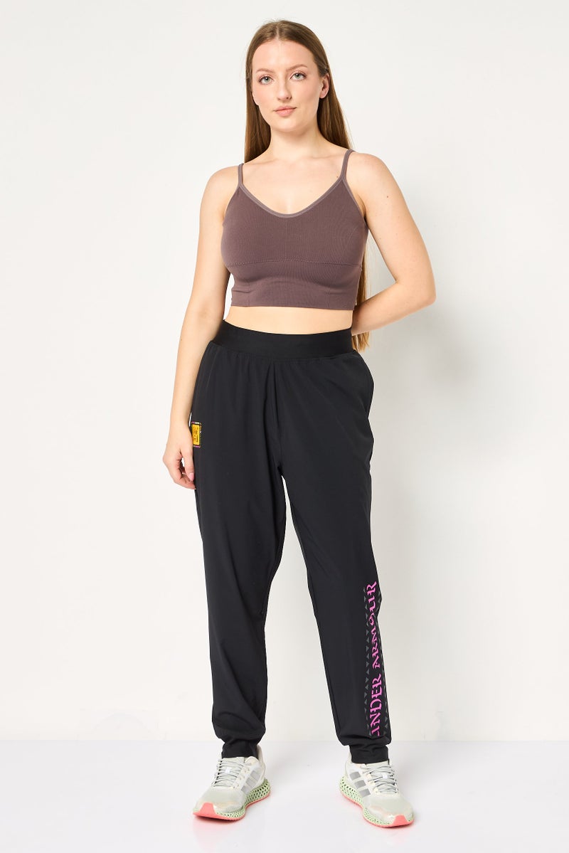 UNDER ARMOUR Women Loose Fit Training Joggers Pants, Black - Image 2