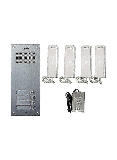 Intercom Panel With 4 Headphones Model Dr-4Um From , Silver