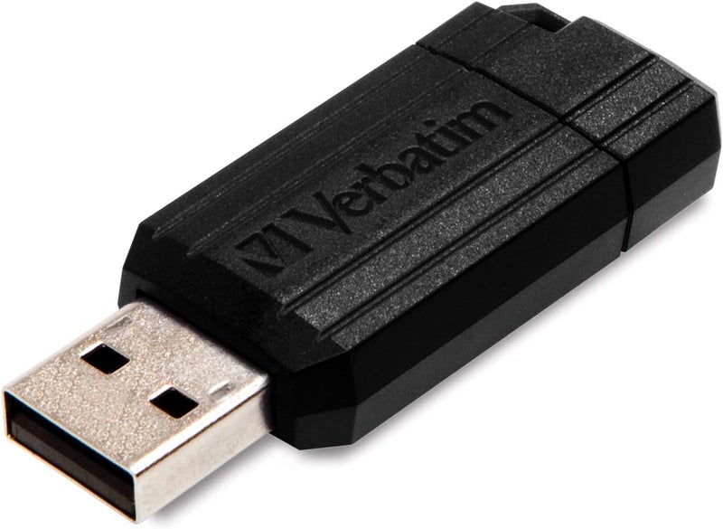 VERBATIM General need oriented design 8GB Pinstripe USB Flash Drive - Black Wear resistant - Image 1