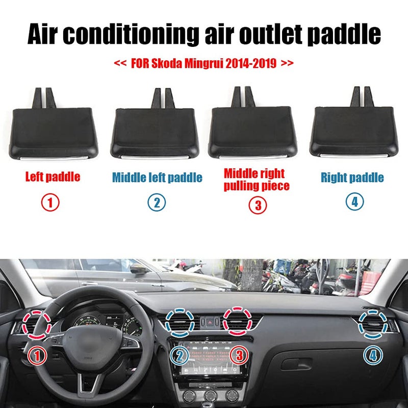 Wivplex Air Conditioning Vent Clip for Skoda Octavia 2014-2019 - Image 4