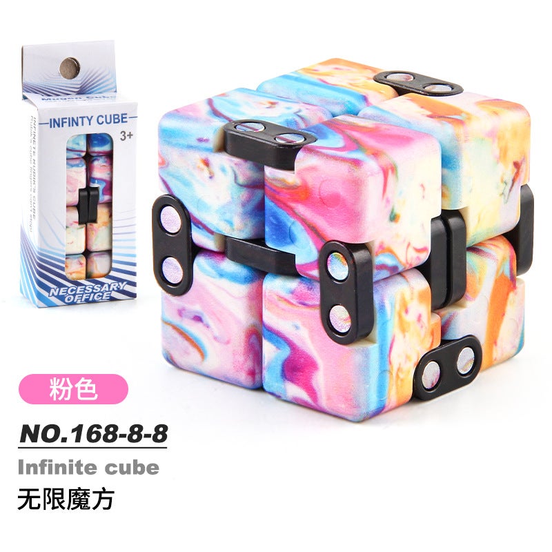 مكعب روبيك اللانهائي مكعب روبيك القابل للطي من الدرجة الثانية مكعب روبيك لراحة الأصابع مكعب روبيك المتغيرات لعبة تطوير الذكاء - Image 1