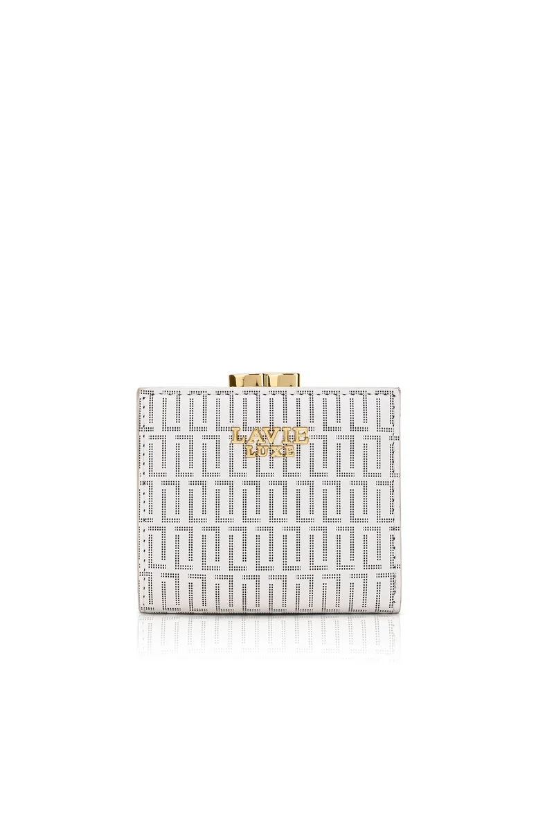 Lavie Luxe Women's Mono frame25 small wallet (White)