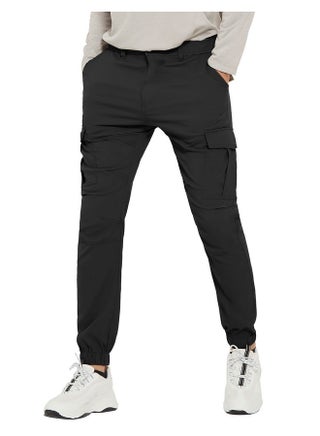 بنطال رجالي مقاوم للماء للمشي لمسافات طويلة من PULI، بنطال رياضي بقصّة Slim Fit، بنطال خارجي سريع الجفاف مع جيوب، أسود 30 - pzsku/ZCC39E9C98026D32C3340Z/45/_/1741330051/322f5b72-2284-40ee-abc3-d47a8dfdc1a5