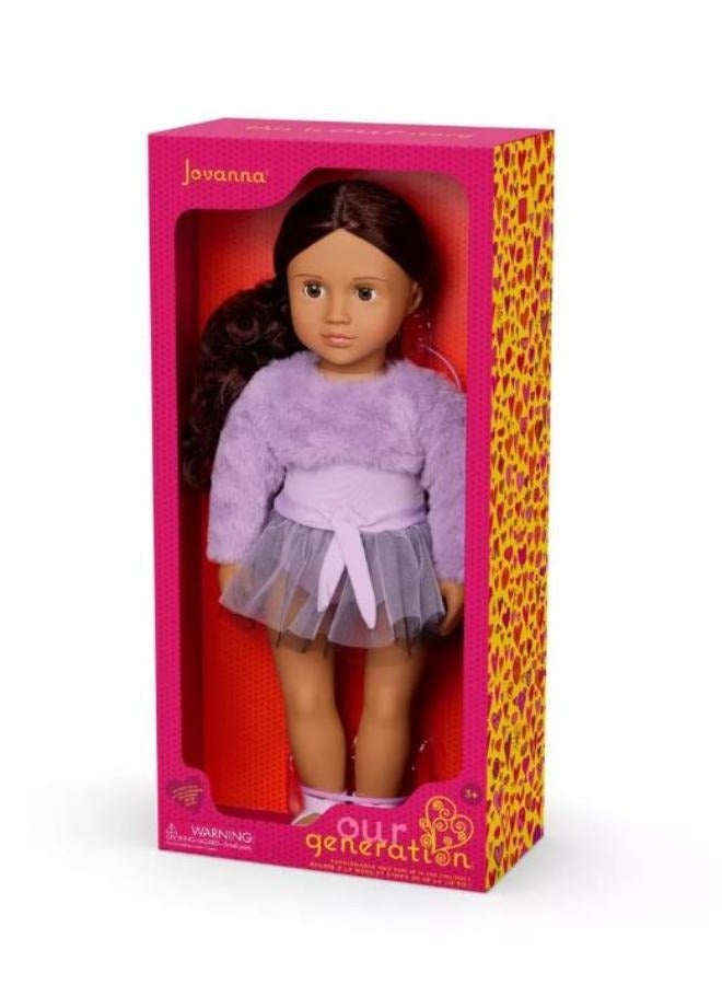 Our Generation Jovanna 18" Ballerina Doll In Lovely Lilac Ballet Dress - Image 1