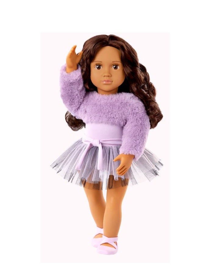 Our Generation Jovanna 18" Ballerina Doll In Lovely Lilac Ballet Dress - Image 2